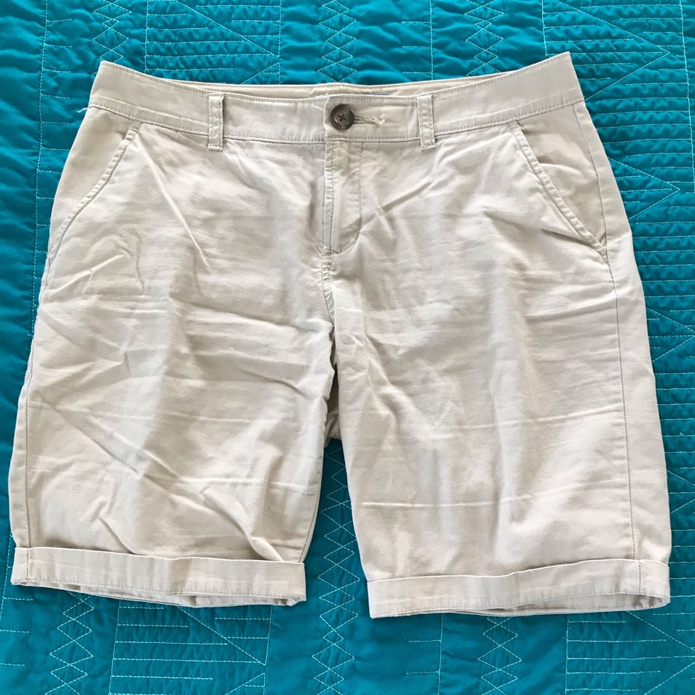 Old navy khaki school uniform shorts